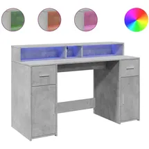 vidaXL Gaming-Tisch Betongrau