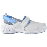 Safety Jogger SAMANTHA OB weiß/blau, Gr. 40 Damenschuh für Gastronomie, Lebensmittel, Medizin und Gesundheitswesen, Reinigung,