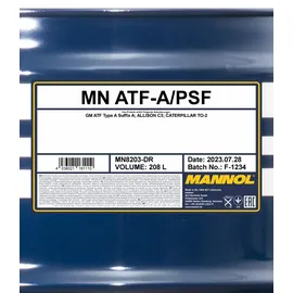 Mannol SCT - MANNOL Öl 208l