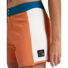 QUIKSILVER Boardshorts "Qsw Original Arch", Damen, Gr. S, bunt (coral gold), Obermaterial: 92% Polyester, 8% Elasthan., Hosen