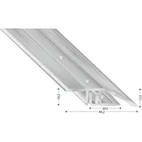 Kügele Alu-Schrägprofil (Ausgleichsprofil) STS 44 - silber eloxiert