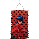 amscan 9907261 Miracolous Ladybug Laterne, Rot, 15 cm