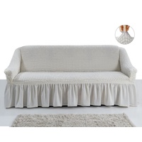 Sofahusse Sofahusse 3-Sitzer Sofabezüge elastischer Sofa Überwurf SF, My Palace, weich, elastisch und waschbar - Ein neues Wohngefühl. weiß