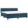 vidaXL Boxspringbett 180 x 200 cm Dunkelblau