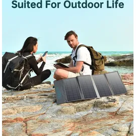 CHOETECH Tourist Usb Solarladegerät, Usb C 36W QC PD grau (Sc006)