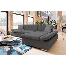 Mirjan24 Ecksofa Malwi mit Bettkasten L-Form Sofa vom Hersteller (Lux 06 + Lux 06 + Lux 05,... - Dunkelgrau