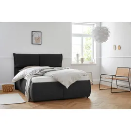 Andas Polsterbett »Jenson« als Bettgestell oder mit 3 Matratzenarten und Härtegraden grau