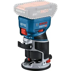 Bosch GKF 18V-8 Akku-Kantenfräse mit Spannzange, Parallelanschlag, 2x Saugadapter, Spanschutz