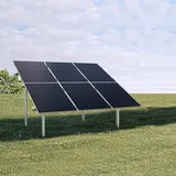 2- Reihe Photovoltaik PV Freiland Unterkonstruktion Montagesystem Freilandanlage, 6 bis 14 Solarmodule, MAGNELIS (6 Solarmodule)