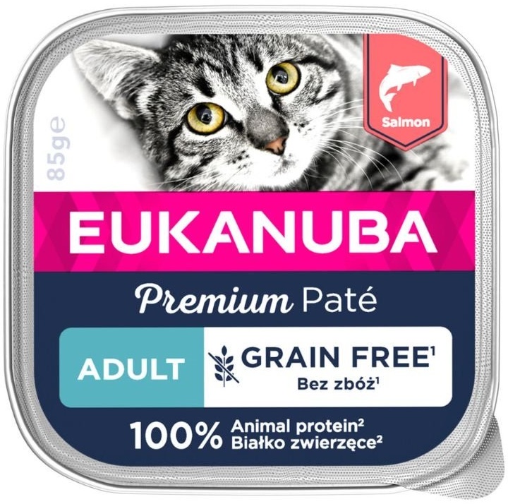 EUKANUBA Grain Free Adult Lachspastete 16 x 85 g