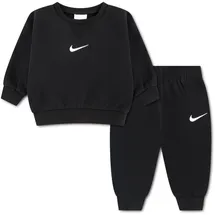 Nike Kinder Essential Fleece Crew Set, Black, 6/7 Jahre