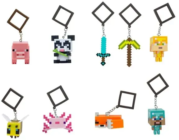 - Minecraft Backpack Buddies Keyring - 1 pcs blindbag