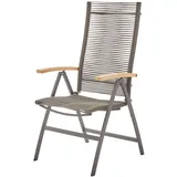 Diamond Garden Valencia Hochlehner 59 x 48,5 x 114 cm grau klappbar