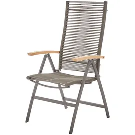 Diamond Garden Valencia Hochlehner 59 x 48,5 x 114 cm grau klappbar