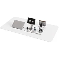 YSAGi Schreibtischunterlage Schreibtischunterlage Mauspad Leder Weiß 120x60cm Wildleder Office weiß