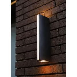 Lutec LED-Außenwandleuchte Leo Anthrazit