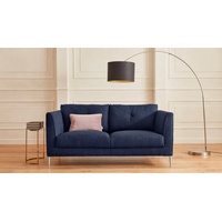 Guido Maria Kretschmer Home&Living 2-Sitzer Chilltime, mit eleganter Kreuznaht in den Rückenkissen, Breite 167 cm blau