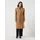 Y.A.S Langmantel "YASKALI WOOL BLEND COAT S. NOOS", Damen, Gr. 38, braun (tobacco braun), Web, Obermaterial: 70% Polyester, 30% Wolle, unifarben, regular fit knielang, Mäntel