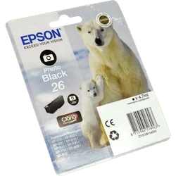 Epson Tinte C13T26114012 Photo Black 26  foto schwarz