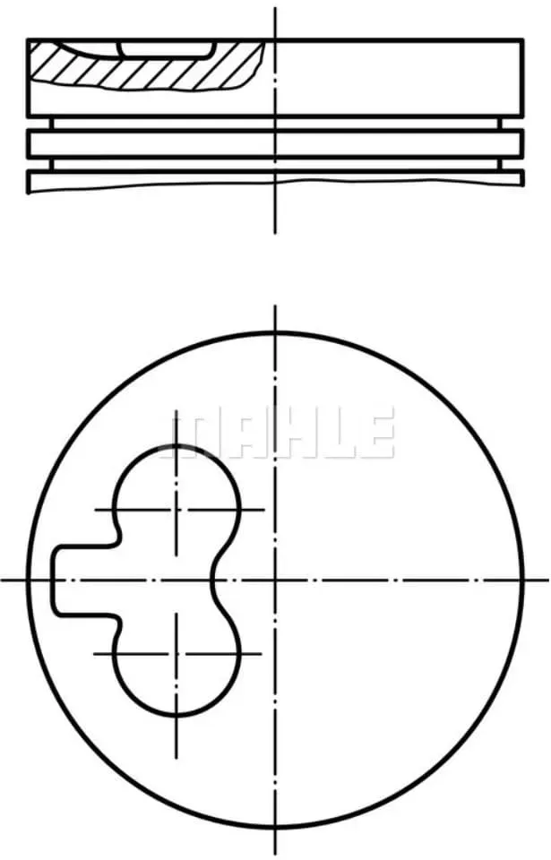 Kolben MAHLE 029 82 01 für Audi VW Seat Skoda 80 B3 100 C4 Passat B3/B4 Golf III