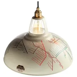 Coolicon - Large 1933 Design Pendelleuchte Underground Map Creme