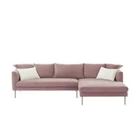 Gray & Jones Ecksofa aus Cord Tierra Fuego ¦ rosa/pink ¦ Maße (cm): B: 284 T: 178.0