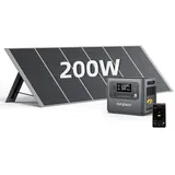 Tragbarer Solargenerator - Aferiy - 2400w - 2048wh Lifepo4 - 200w Faltbares Panel - Mppt Ip65