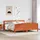 vidaXL Massivholzbett 180 x 200 cm Wachsbraun