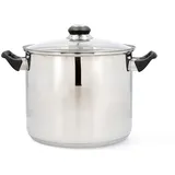 Quid 6024010 Topf, 22 x 18 cm, Edelstahl, Habitat QD, grau