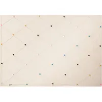 Beliani Kuscheldecke GAIDAR Baumwolle 130 x 170 cm Beige
