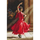 Letistitch Kreuzstich Set Flamenco Zählmuster
