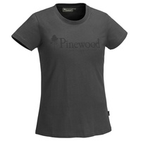 Pinewood Damen Outdoor Life T-Shirt, Dark Anthrazit, S