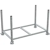 Schake Stapelpalette 1,3 m x 0,7 m x 0,7 m Feuerverzinkt
