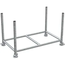 Schake Stapelpalette 1,3 m x 0,7 m x 0,7 m Feuerverzinkt