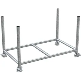Schake Stapelpalette 1,3 m x 0,7 m x 0,7 m Feuerverzinkt