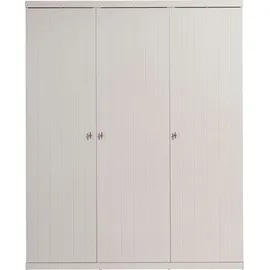 Vipack Kinderkleiderschrank 3-türig 166 x 204,5 x 57 cm MDF lackiert weiß