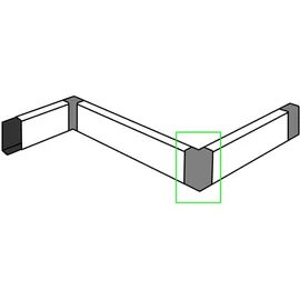 FN Neuhofer Neuhofer Außeneck für Rohrabdeckleiste 15 x 7 x 7 cm weiß