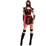 Spooktacular Creations Halloween-Kostüm für Erwachsene, Damen, Ninja-Kostüm (red, XX-Large)