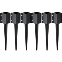 Vevor Erdspieß für Zaunpfosten 113 x 610 mm Schwarz