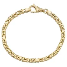 FIRETTI Königskette Armband goldfarben 925er Silber 19