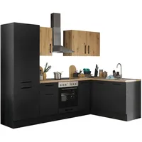 BASIC by Balculina Winkelküche L-Form 270 x 175 cm schwarz