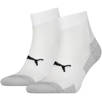 Puma Cushioned Quarter Socken 2er Pack Weiß 35-38