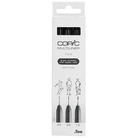Copic COPIC® Multiliner Fineliner schwarz 0.5 + 0.8 + 1.0 mm, 3 St.