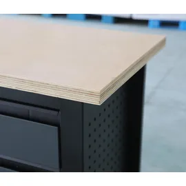 feistos Werkbank Heros 2 Schwarz/Anthrazit 60x169x87cm