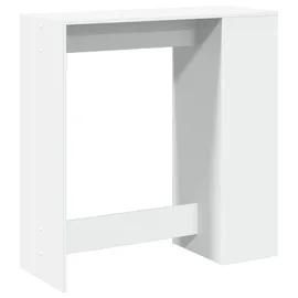 vidaXL Bartisch mit Regal 101 x 40 x 103,5 cm Weiß