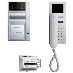 TCS Video-Sprechanlagen-Set PVC1410-0010 Video: set1 color 1Taste AP