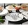 CreaTable Pizzateller Set IN LOVE 33 cm schwarz/weiß 6er Set