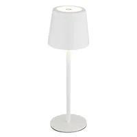 GLOBO Tischleuchte Tischlampe Wohnzimmerlampe Touchdimmer Akku USB weiß LED