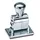 Wedo Datumstempel 3 x 5 cm Silber
