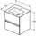Ideal Standard Eurovit+ Schrank mit Waschtisch, 2 Auszüge, R0571WG